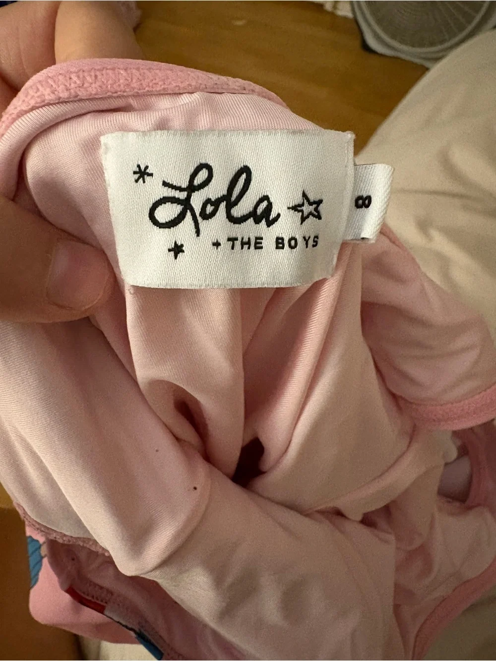 Lola + The Boys Pink Ruffle One-Piece with Popsicle Print